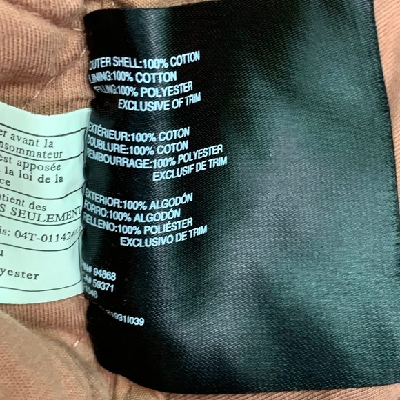 Bernie‎ Bernardo Women's Quilted Long French Cotton Terry Coat Size XS - Picture 8 of 13